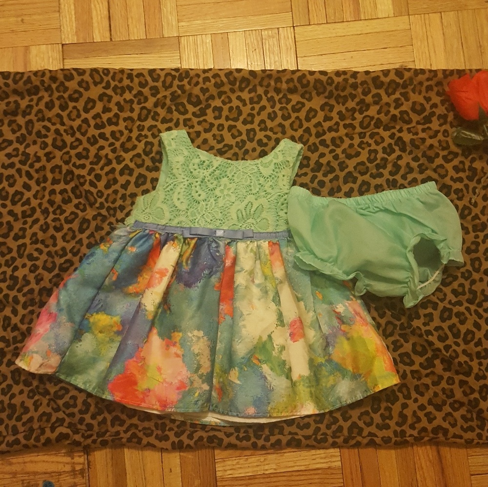 Baby girls multi color dress